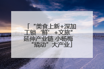 “美食上新+深加工锁‘鲜’+文旅”延伸产业链 小杨梅“撬动”大产业