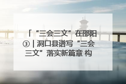 “三会三文”在邵阳③｜洞口县谱写“三会三文”落实新篇章 构建协同联动大格局