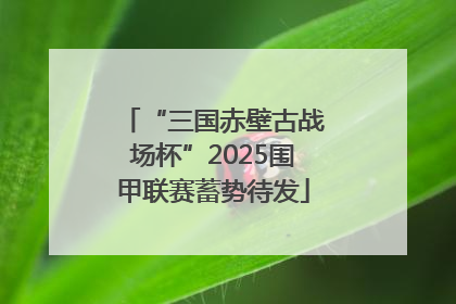 “三国赤壁古战场杯”2025围甲联赛蓄势待发