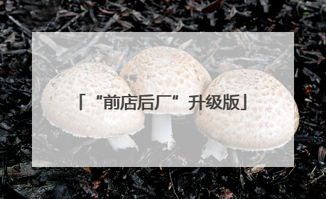 “前店后厂”升级版