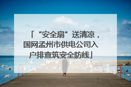 “安全扇”送清凉，国网孟州市供电公司入户排查筑安全防线