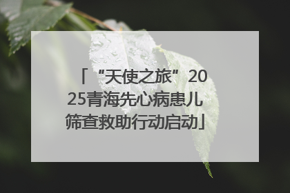 “天使之旅”2025青海先心病患儿筛查救助行动启动