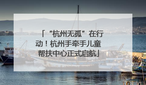 “杭州无孤”在行动！杭州手牵手儿童帮扶中心正式启航