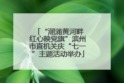 “潮涌黄河畔 红心映党旗”滨州市直机关庆“七一”主题活动举办