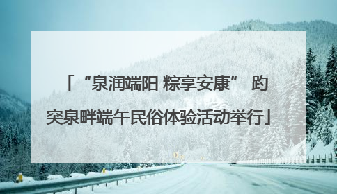 “泉润端阳 粽享安康” 趵突泉畔端午民俗体验活动举行