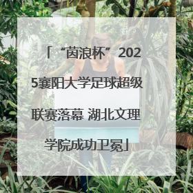 “茵浪杯”2025襄阳大学足球超级联赛落幕 湖北文理学院成功卫冕