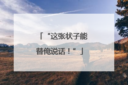 “这张状子能替俺说话！”