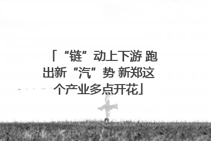 “链”动上下游 跑出新“汽”势 新郑这个产业多点开花