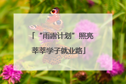 “雨露计划”照亮莘莘学子就业路