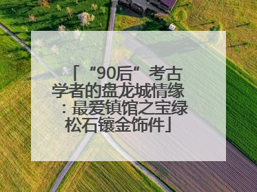 “90后”考古学者的盘龙城情缘：最爱镇馆之宝绿松石镶金饰件