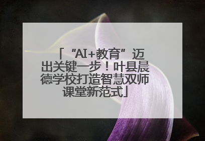 “AI+教育”迈出关键一步！叶县晨德学校打造智慧双师课堂新范式
