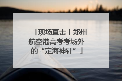 现场直击丨郑州航空港高考考场外的“定海神针”