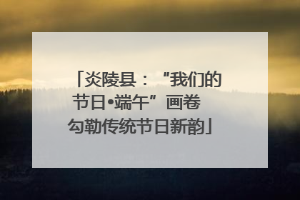 炎陵县：“我们的节日•端午”画卷 勾勒传统节日新韵