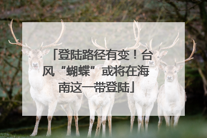 登陆路径有变！台风“蝴蝶”或将在海南这一带登陆