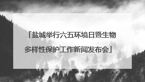 盐城举行六五环境日暨生物多样性保护工作新闻发布会