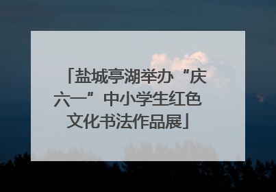 盐城亭湖举办“庆六一”中小学生红色文化书法作品展