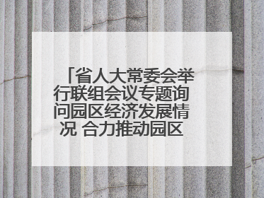 省人大常委会举行联组会议专题询问园区经济发展情况 合力推动园区经济高质量发展 王宁主持会议并讲话 王予波带队到会应询