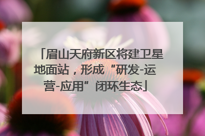 眉山天府新区将建卫星地面站，形成“研发-运营-应用”闭环生态