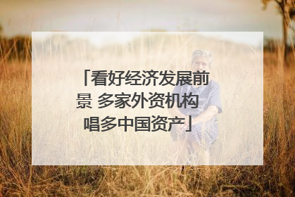 看好经济发展前景 多家外资机构唱多中国资产