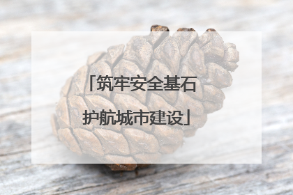 筑牢安全基石 护航城市建设