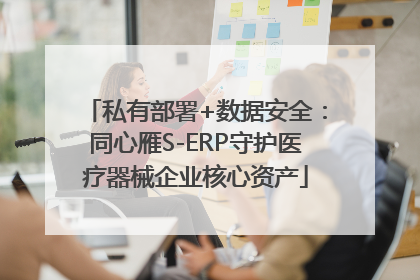 私有部署+数据安全：同心雁S-ERP守护医疗器械企业核心资产