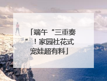 端午“三重奏”！家园社花式宠娃超有料