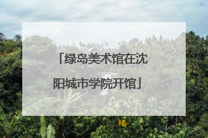 绿岛美术馆在沈阳城市学院开馆