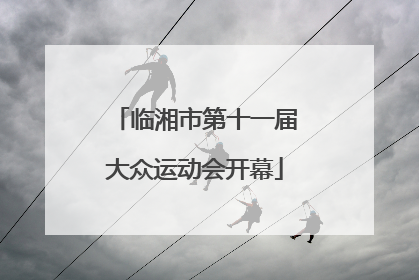 临湘市第十一届大众运动会开幕
