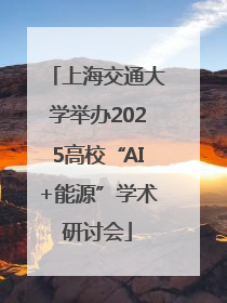 上海交通大学举办2025高校“AI+能源”学术研讨会