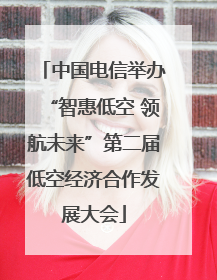 中国电信举办“智惠低空 领航未来”第二届低空经济合作发展大会