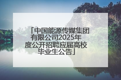 中国能源传媒集团有限公司2025年度公开招聘应届高校毕业生公告