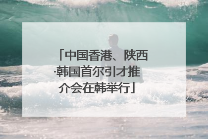 中国香港、陕西·韩国首尔引才推介会在韩举行