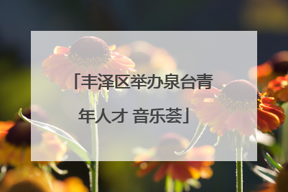 丰泽区举办泉台青年人才 音乐荟