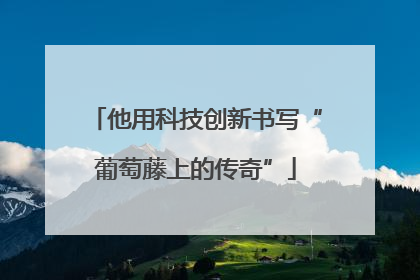 他用科技创新书写“葡萄藤上的传奇”