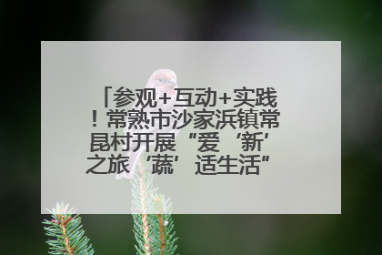 参观+互动+实践！常熟市沙家浜镇常昆村开展“爱‘新’之旅‘蔬’适生活”参观学习活动