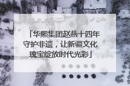 华熙集团赵燕十四年守护非遗，让新疆文化瑰宝绽放时代光彩