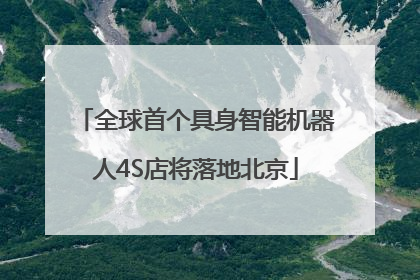 全球首个具身智能机器人4S店将落地北京