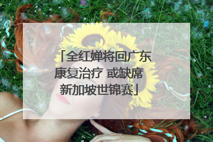 全红婵将回广东康复治疗 或缺席新加坡世锦赛