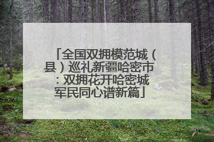全国双拥模范城（县）巡礼新疆哈密市：双拥花开哈密城 军民同心谱新篇