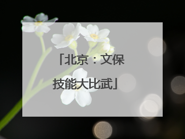 北京：文保技能大比武