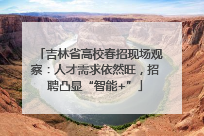 吉林省高校春招现场观察：人才需求依然旺，招聘凸显“智能+”
