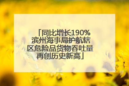 同比增长190% 滨州海事局护航辖区危险品货物吞吐量再创历史新高