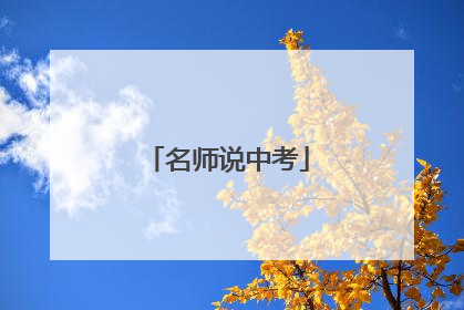 名师说中考