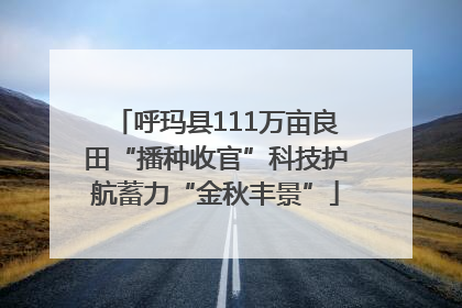 呼玛县111万亩良田“播种收官”科技护航蓄力“金秋丰景”