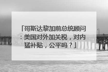 哥斯达黎加前总统顾问：美国对外加关税，对内猛补贴，公平吗？