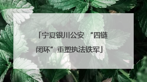 宁夏银川公安 “四链闭环”重塑执法铁军