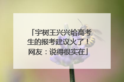 宇树王兴兴给高考生的报考建议火了！网友：说得很实在