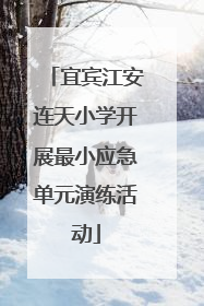 宜宾江安连天小学开展最小应急单元演练活动