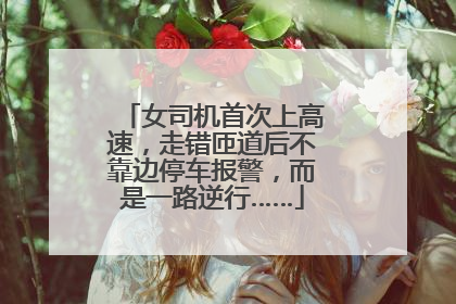 女司机首次上高速，走错匝道后不靠边停车报警，而是一路逆行……