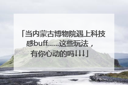 当内蒙古博物院遇上科技感buff……这些玩法，有你心动的吗↓↓↓